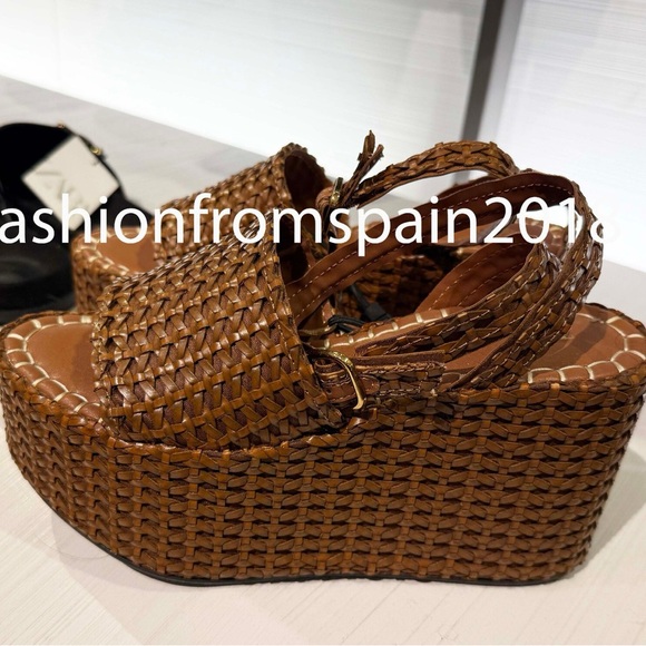 Zara braided platform Sandals - Picture 6 of 12